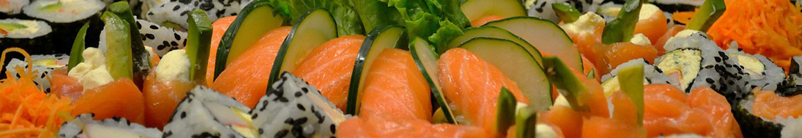 Eating Asian Fusion Sushi at Sushi Rock restaurant in Arlington, VA.
